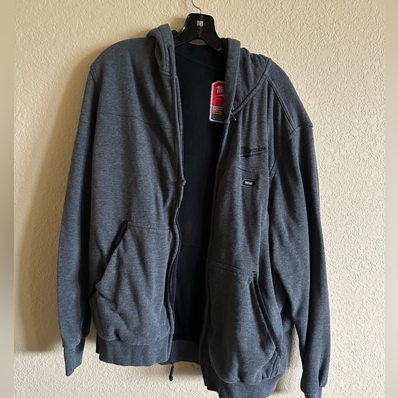 milwaukee tool sweater zip up men’s size xl
